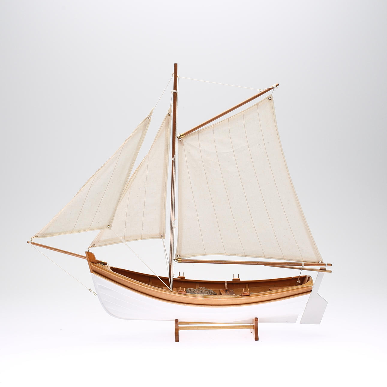 MODEL BOAT, so-called sailing toy, 2000s.