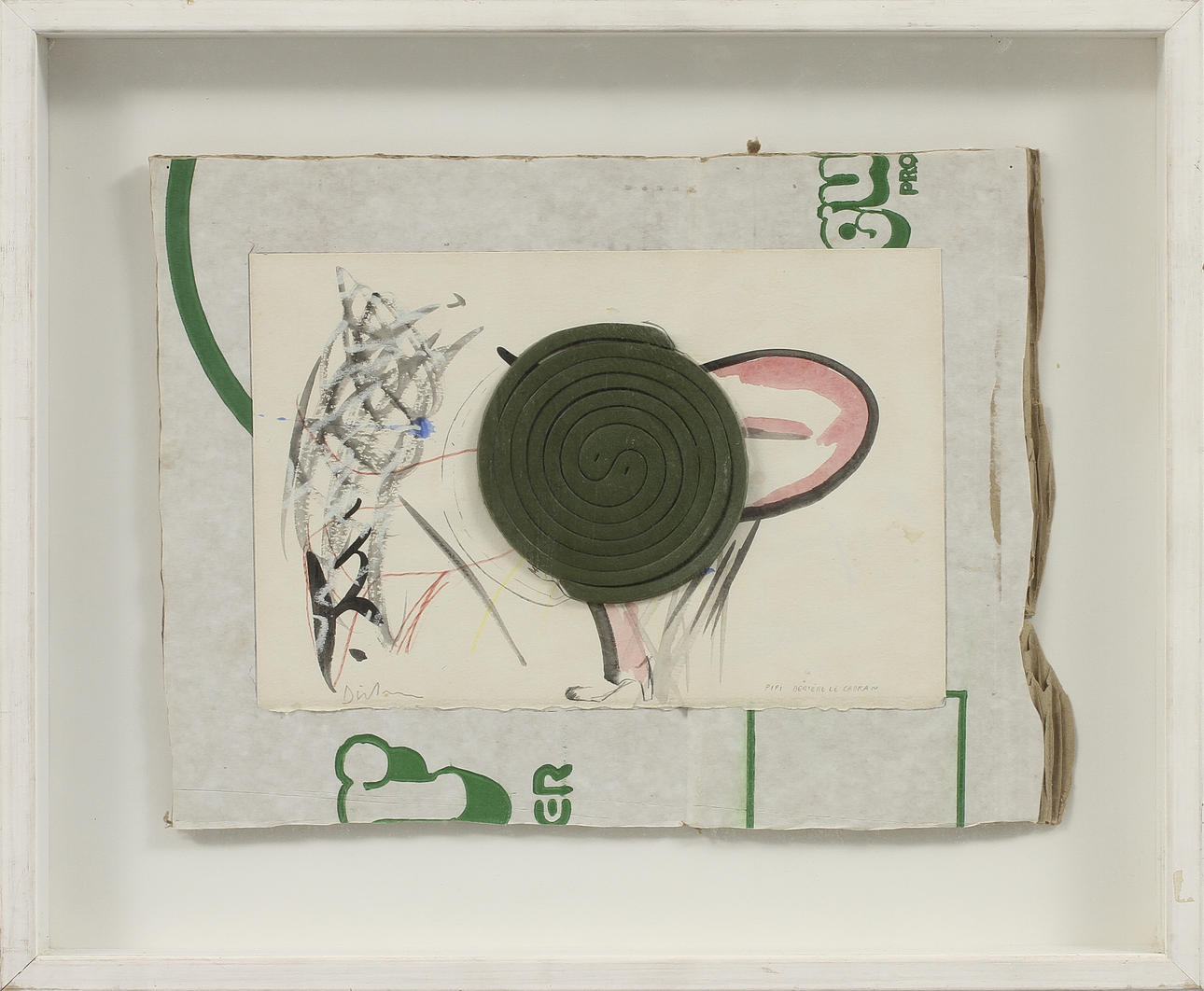 ERIK DIETMAN. collage, signerad Dietman.