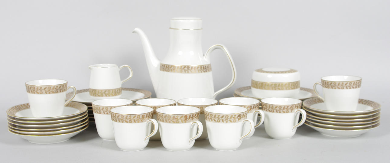 KAFFESERVIS, "Amarant", Rörstrand.