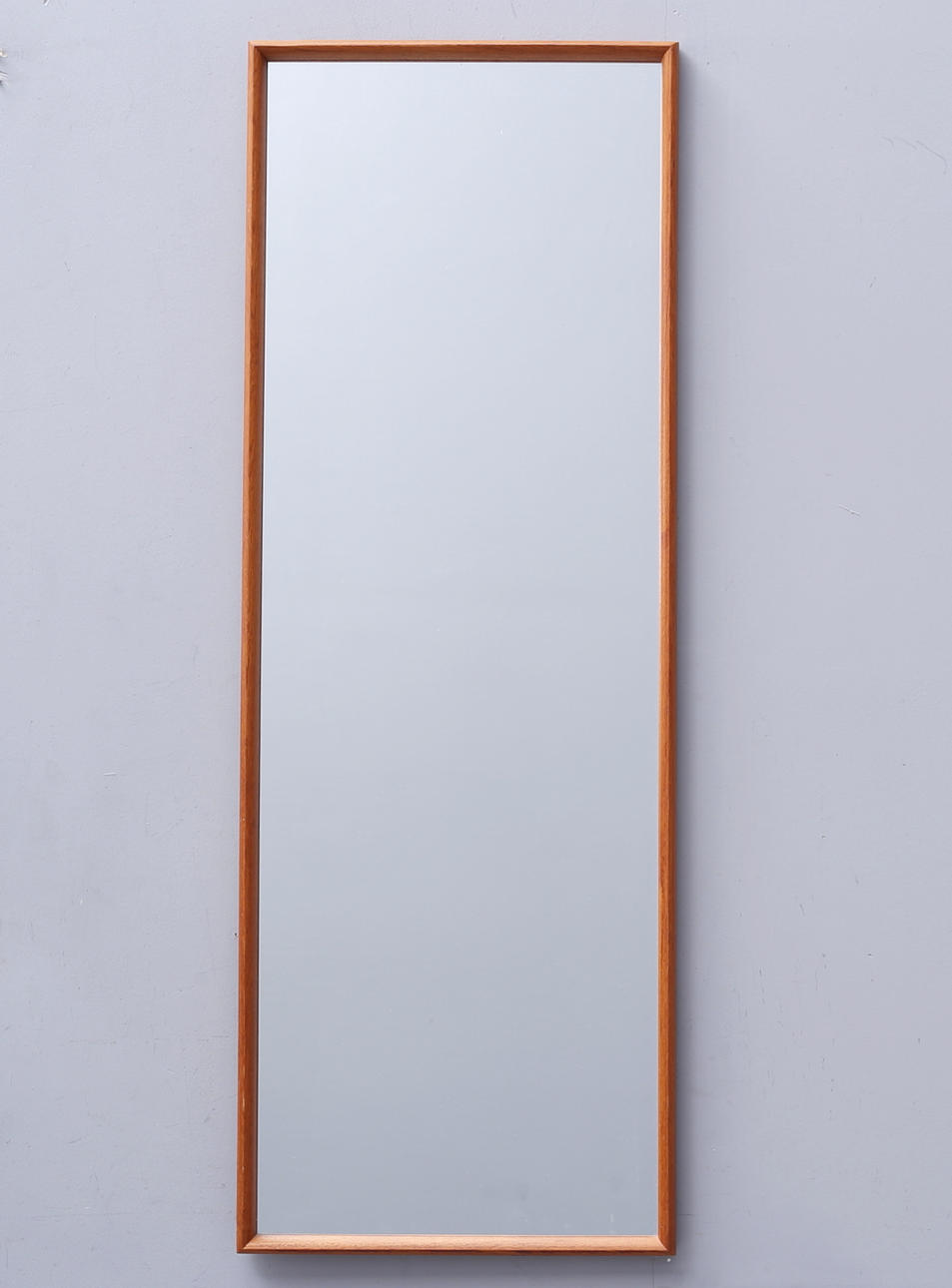 MIRROR, teak, crown mirror, mid-20th century.