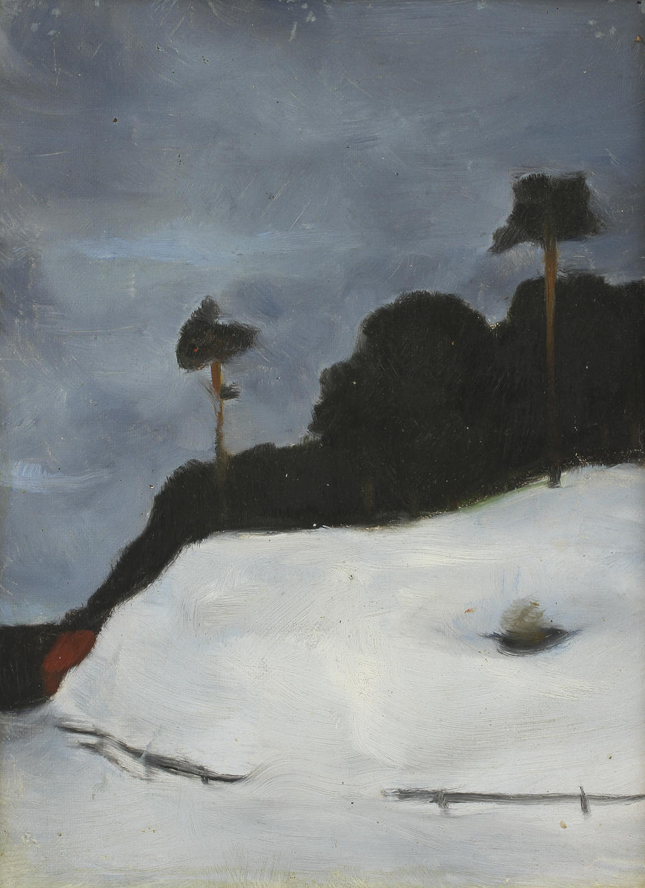 KARL ISAKSON. tillskriven, olja på duk, intygad a tergo Ester Isakson.