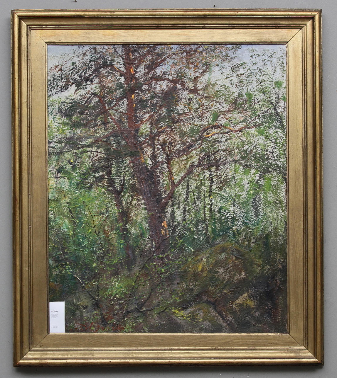 BIRGER HJELM. olja på pannå, "Hallmark 1959" signerad.