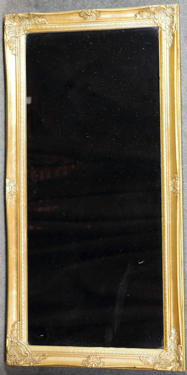 SPEJL, guldramme, moderne.