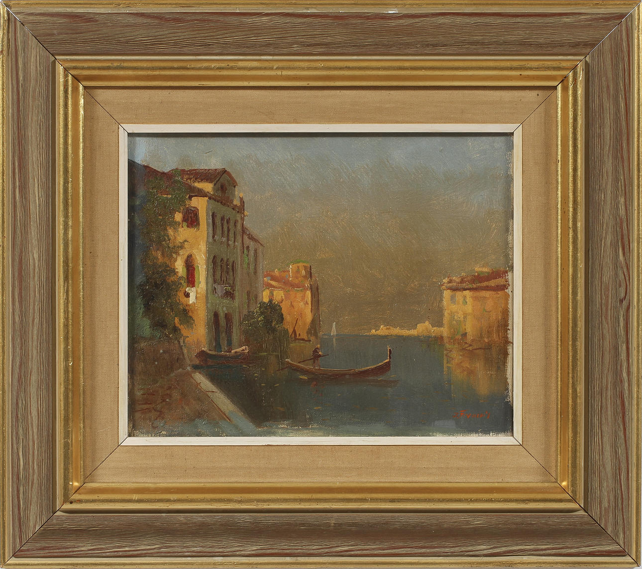 OKÄND KONSTNÄR, olja på duk, sign J. Francois.