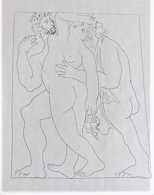 PABLO PICASSO, OFFSETLITOGRAFI, 1958.