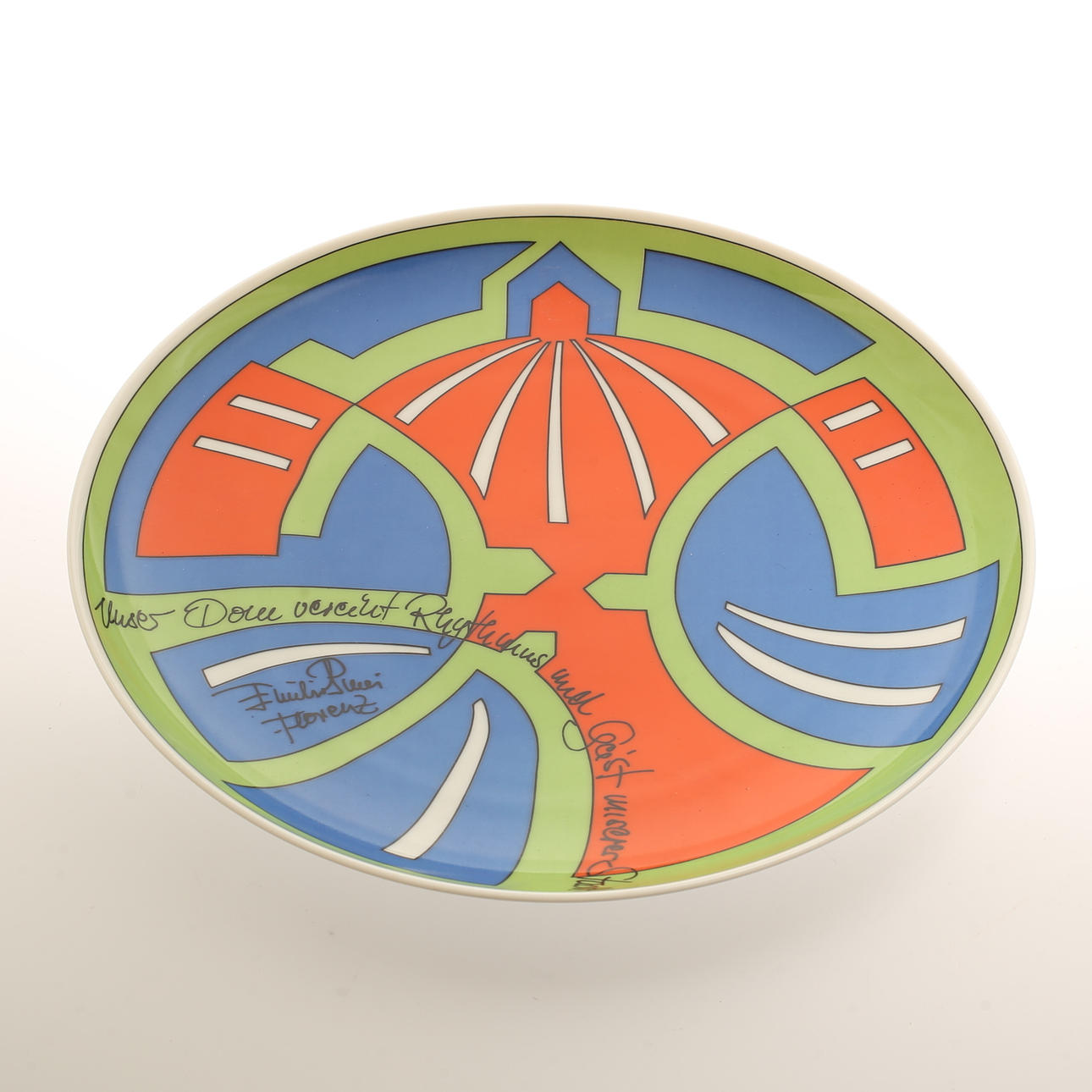 TELLER, Porzellan, Emilio Pucci für Rosenthal.