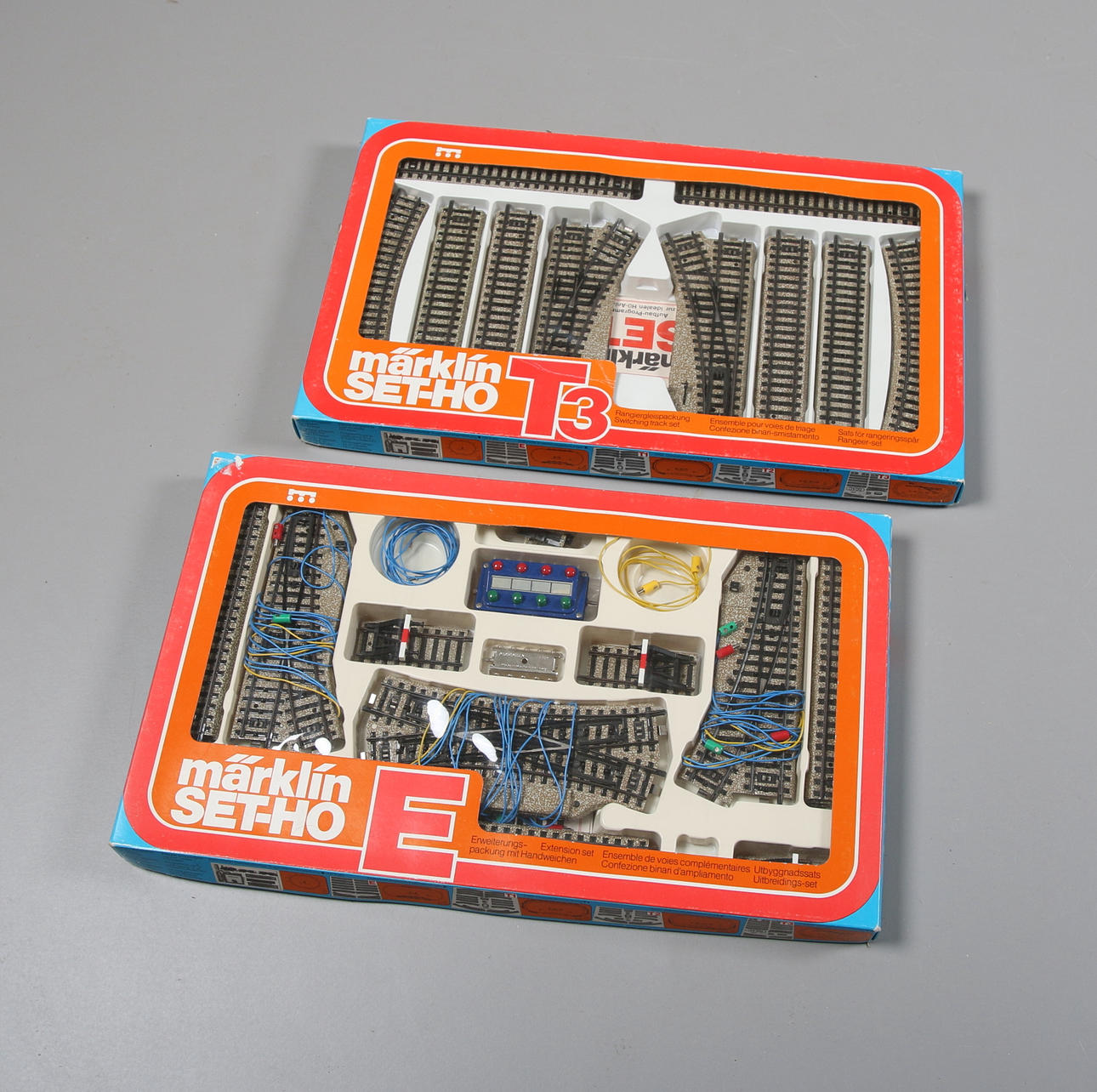 RANGERINGSSPÅR + UTBYGGNADSSATS, Märklin SET-HO T3 / SET-HO E.
