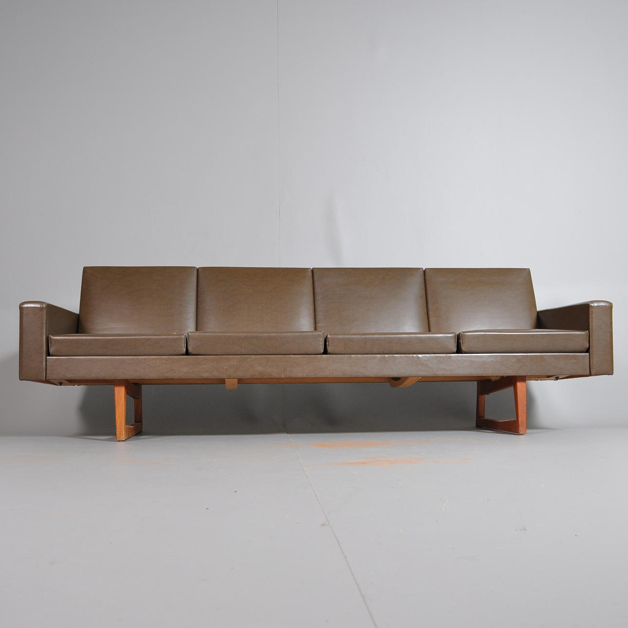 TEAK SOFA BY INGVAR ANDERSSON FOR EFFKÅ SWEDISH, 1960S.