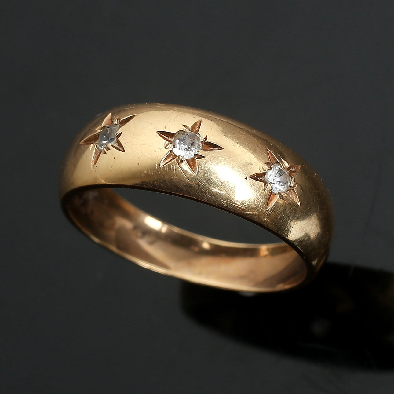 RING, 18K guld, svensk import stämpel.