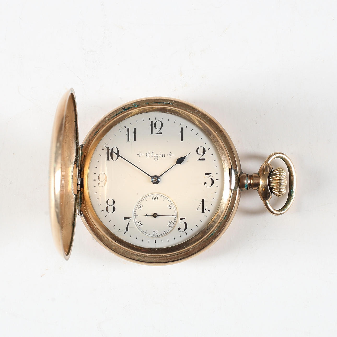 FICKUR, guldförgylld, Elgin, USA.