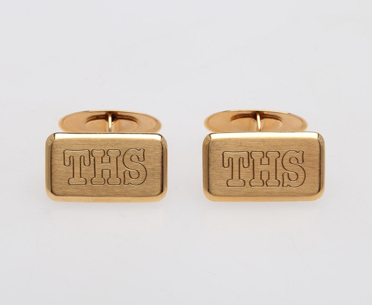 MANSCHETTKNAPPAR, ETT PAR, 18K GULD.