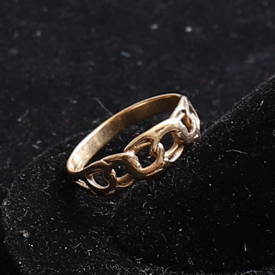 ANILLO, oro 18k, bismarck, 1,7 gr.