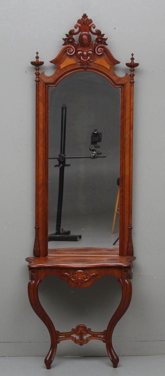 SPEGEL med TRYMÅ, nyrokoko, 1800-talets andra hälft.