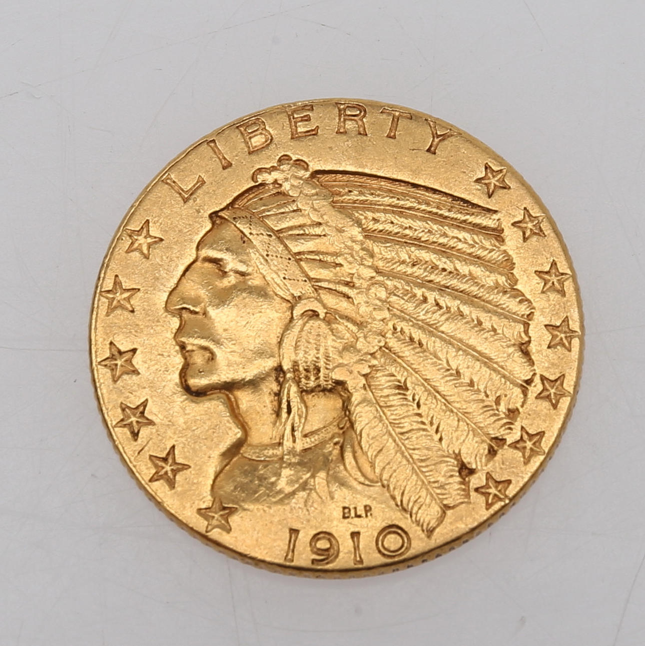 MONEDA DE ORO, 5 dólares, USA, 1910.