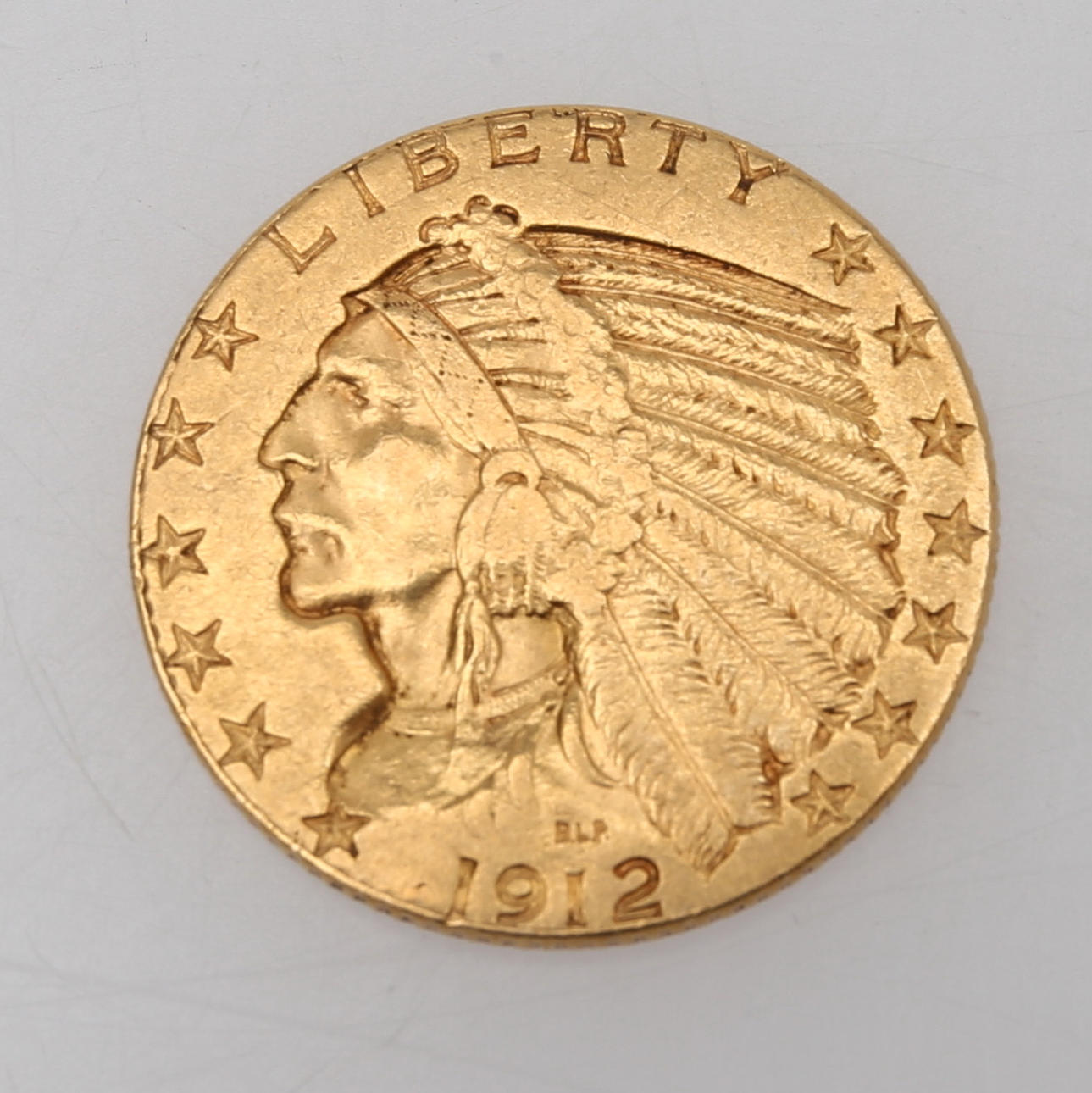 MONEDA DE ORO, 5 dólares, USA, 1912.