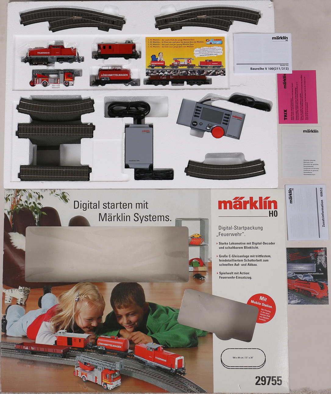 MODELLTÅG. Digital start med Märklin system, modell 29755.