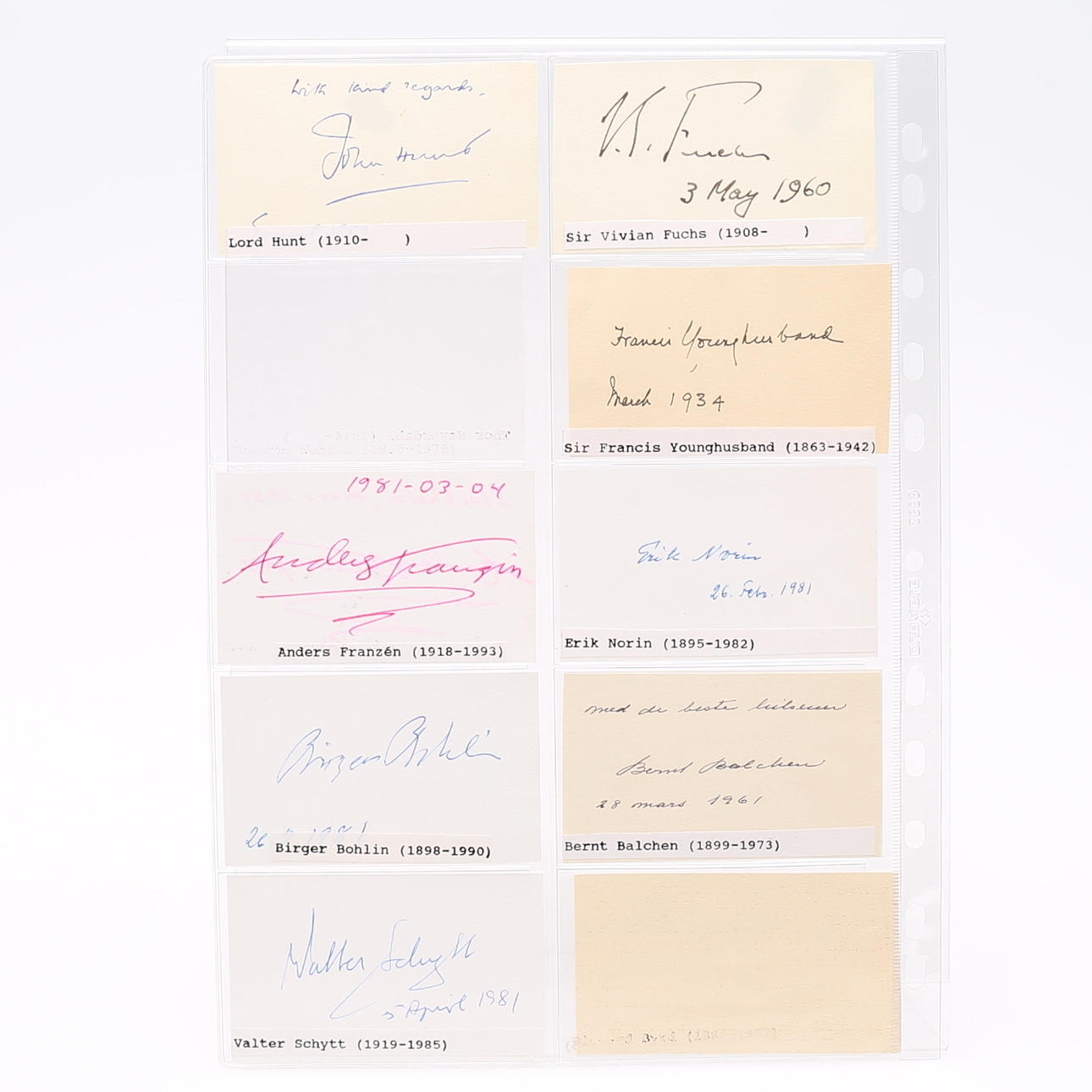 AUTOGRAMM. 18 der Forschungsreisende.