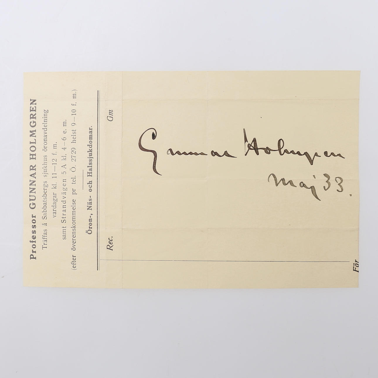 AUTOGRAPH. 29 Swedish doctors - 2.