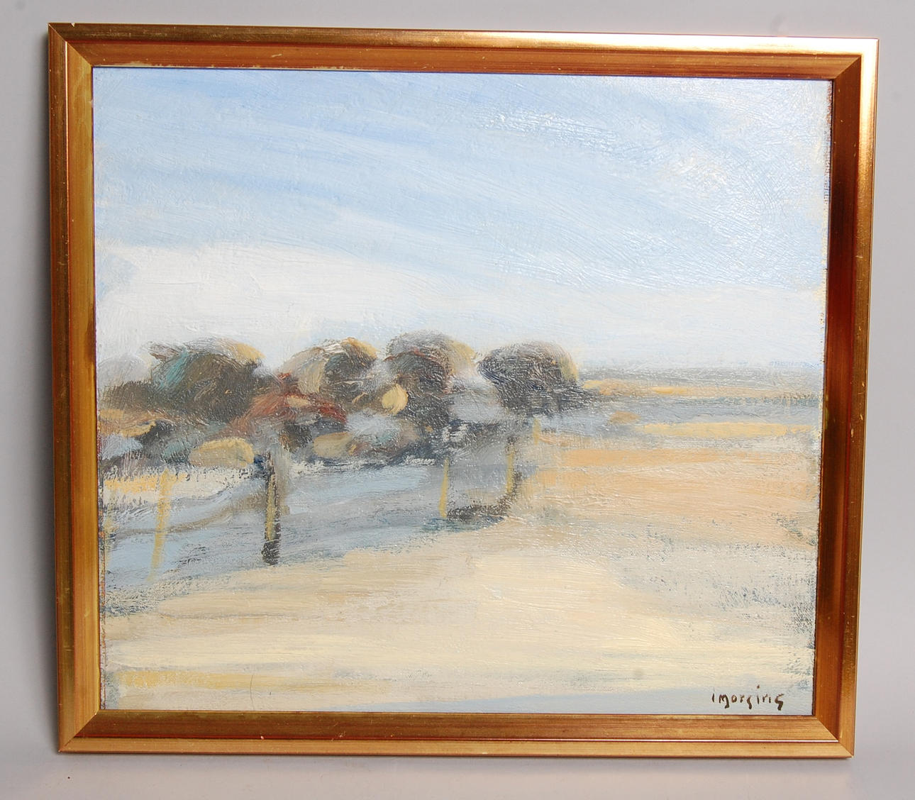 IVAR MORSING. 1919-2009, " Sommardag Öland " olja på pannå, signerad.