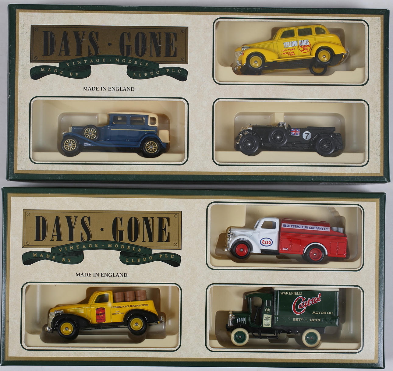 MODELLBILAR (2) Days-Gone, Made in England.