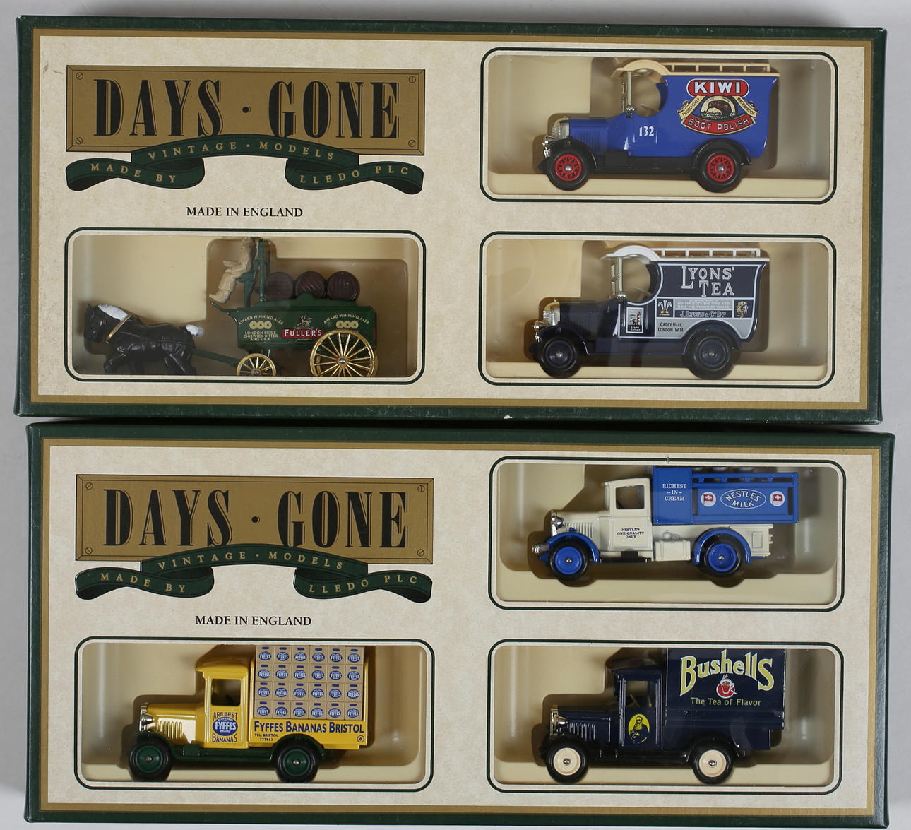 MODELLBILAR (2) Days-Gone, Made in England.