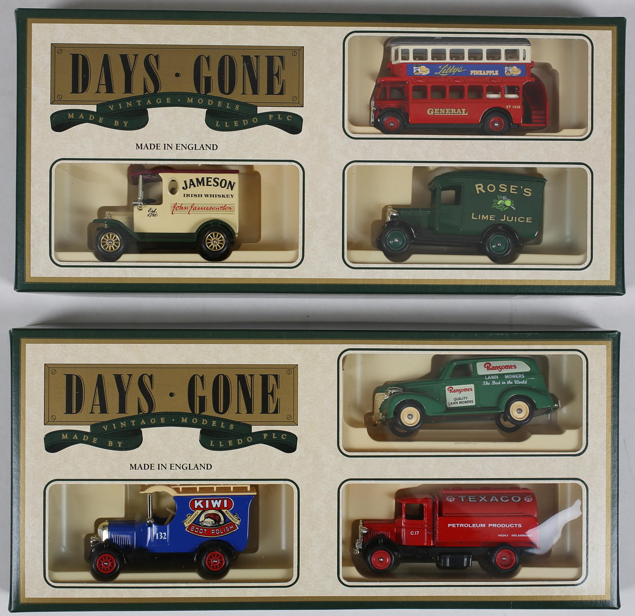 MODELLBILAR (2) Days-Gone, Made in England.