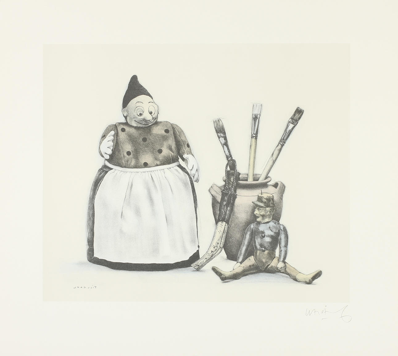 LASSE ÅBERG. Färglitografier, 4 st, signerade och numrerade.