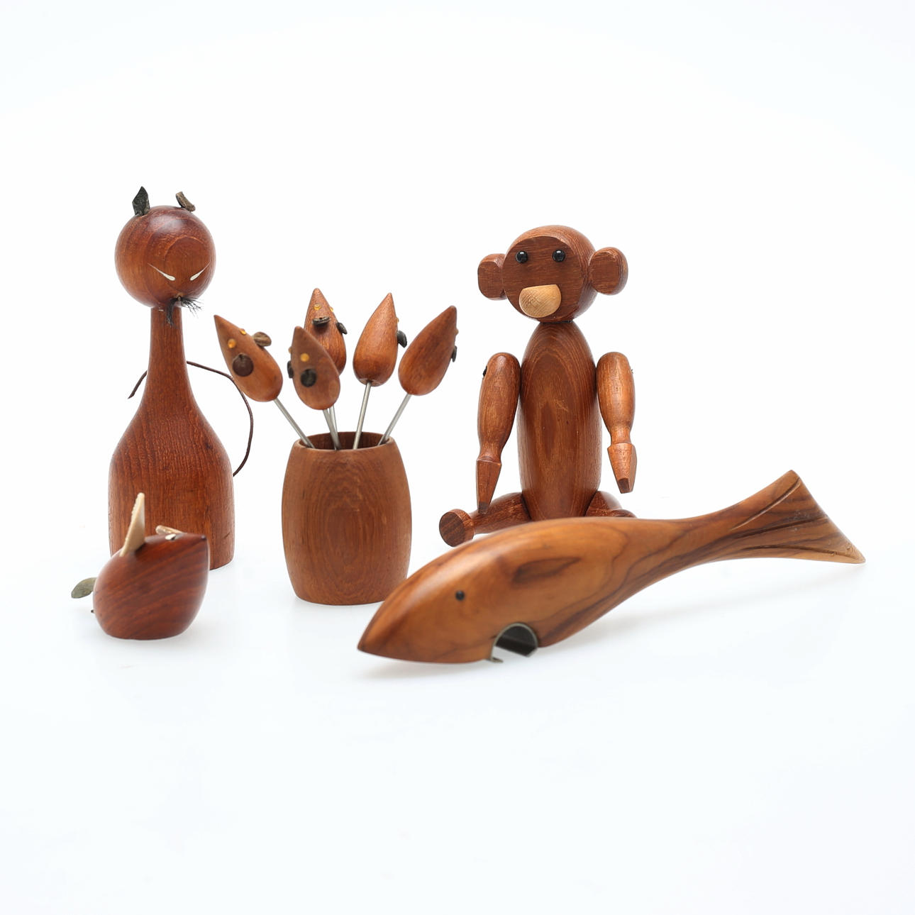 RETRO, 5 delar, trä.