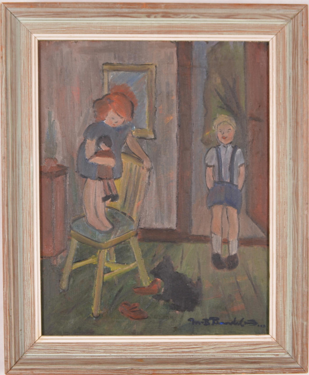 OIDENTIFIERAD KONSTNÄR. Olja på duk.