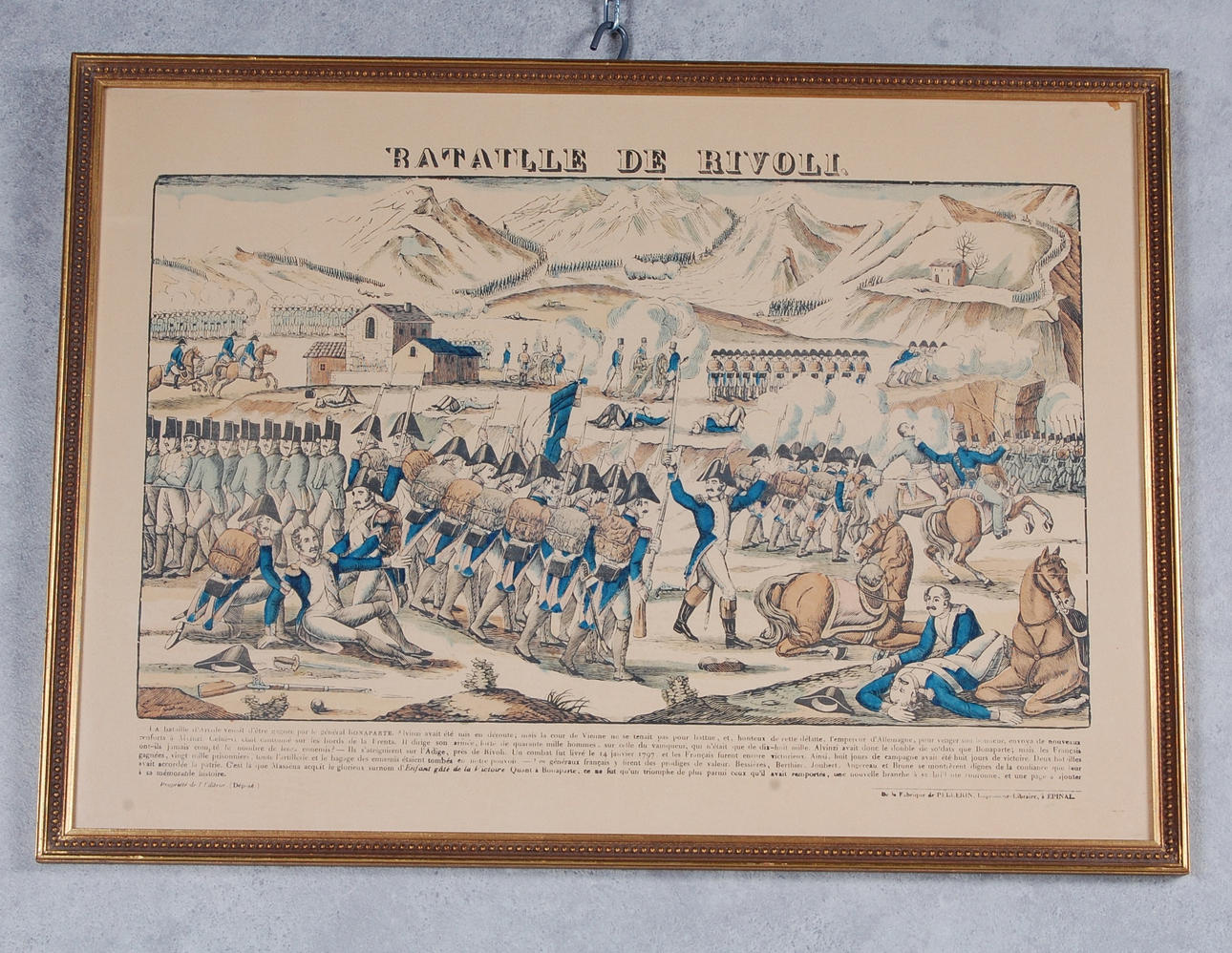 TRYCK, "La batalla de Rivoli", 18-1900-tal.