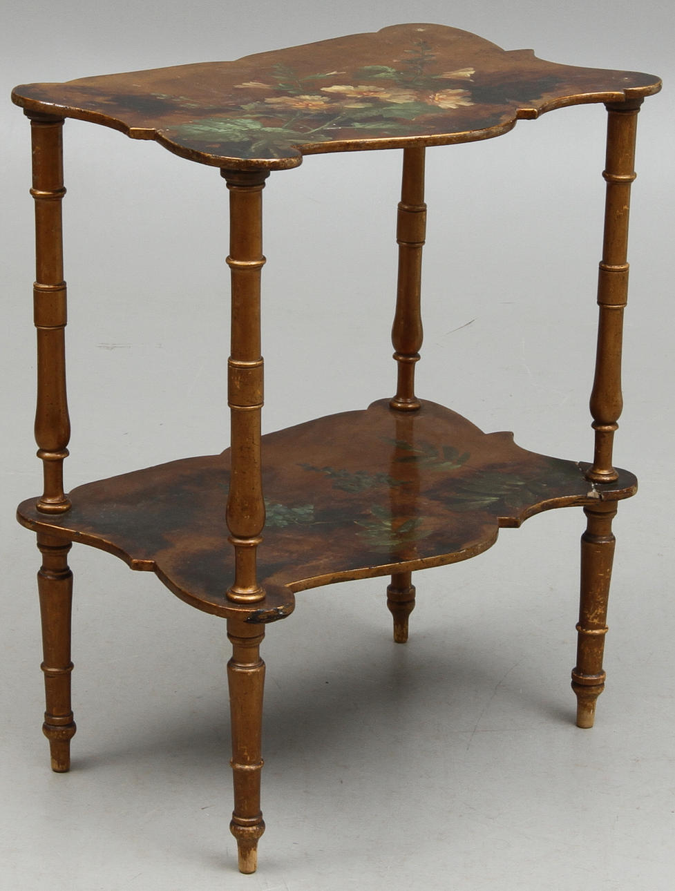 BORD, med två hyllplan, 1800-tal.