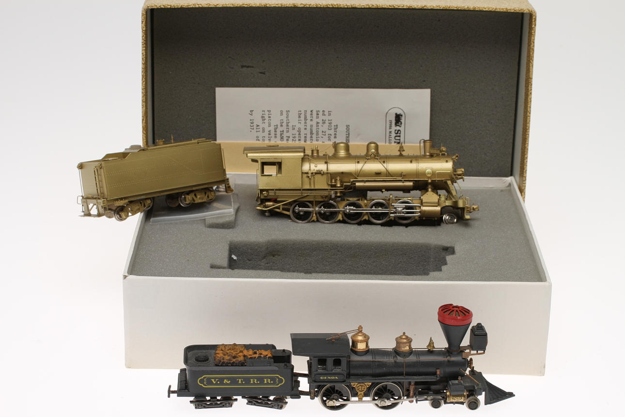 POCHER och SUNSET MODELS SKALA H0, två amerikanska ånglok.