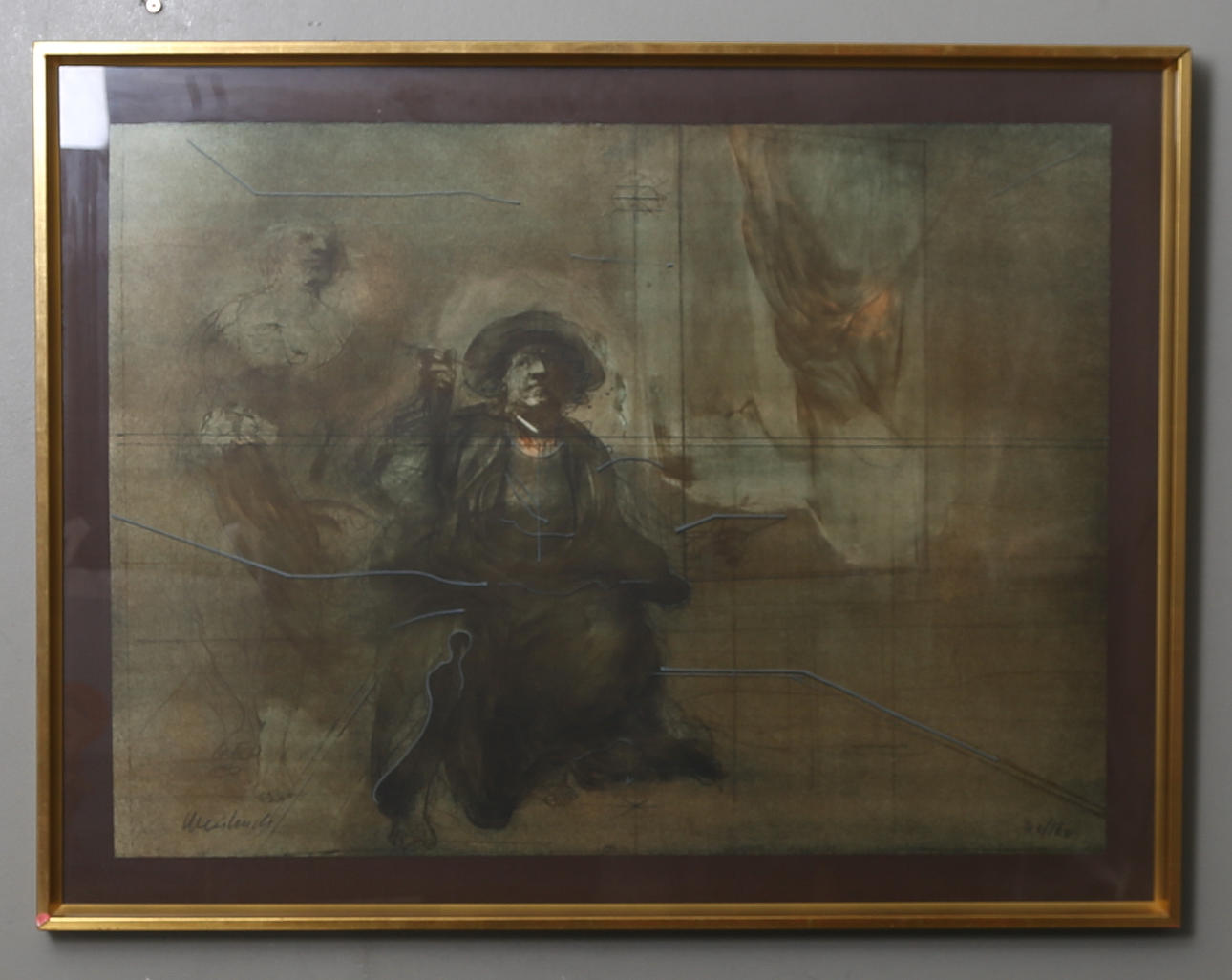 CLAUDE WEISBUCH. Färglitografi, signerad och numrerad 40/160.