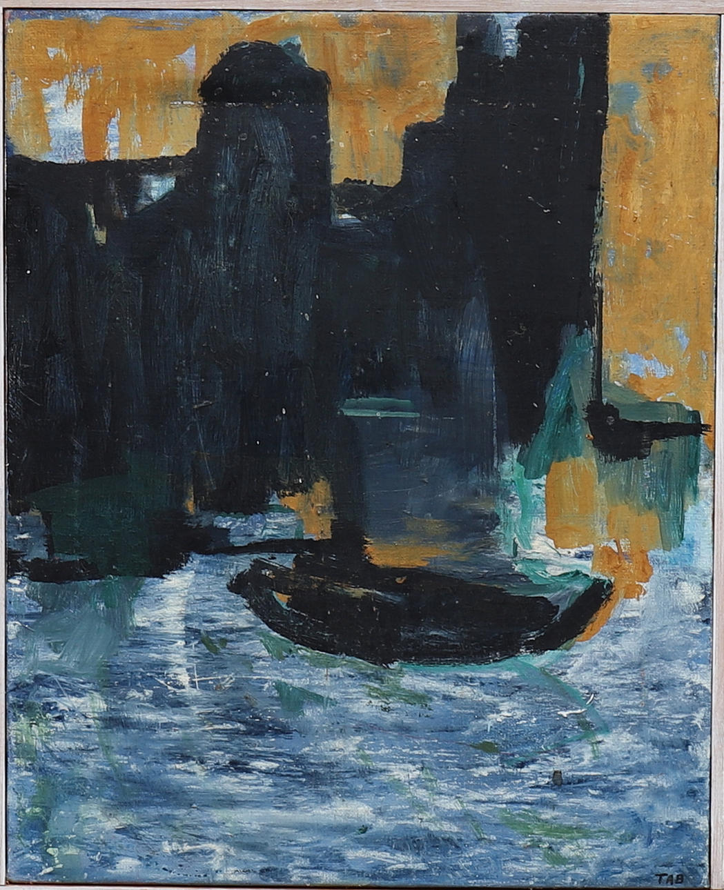 TOMMY BOLANDER. oil on canvas, signed TAB.