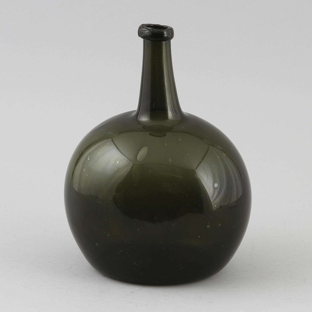 FLASKA, glas, 1700/1800-tal.