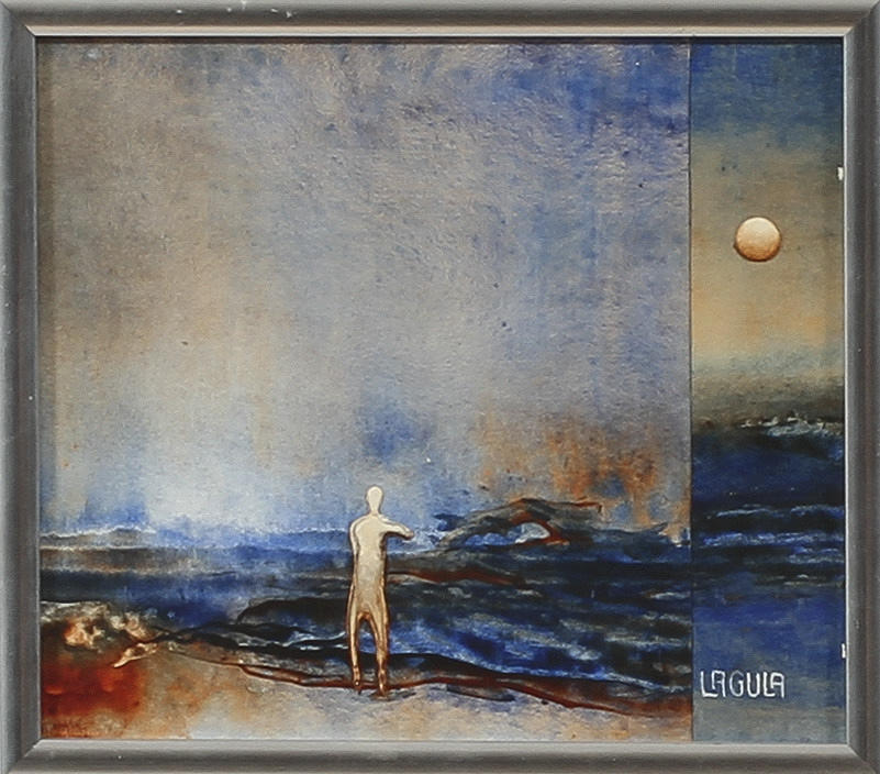 LARS-GUNNAR LARSSON. Blandteknik, signerad Lagula.