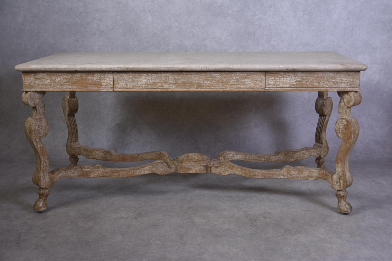 STONE TABLE baroque style, Marc-Michaels Interior design Florida.