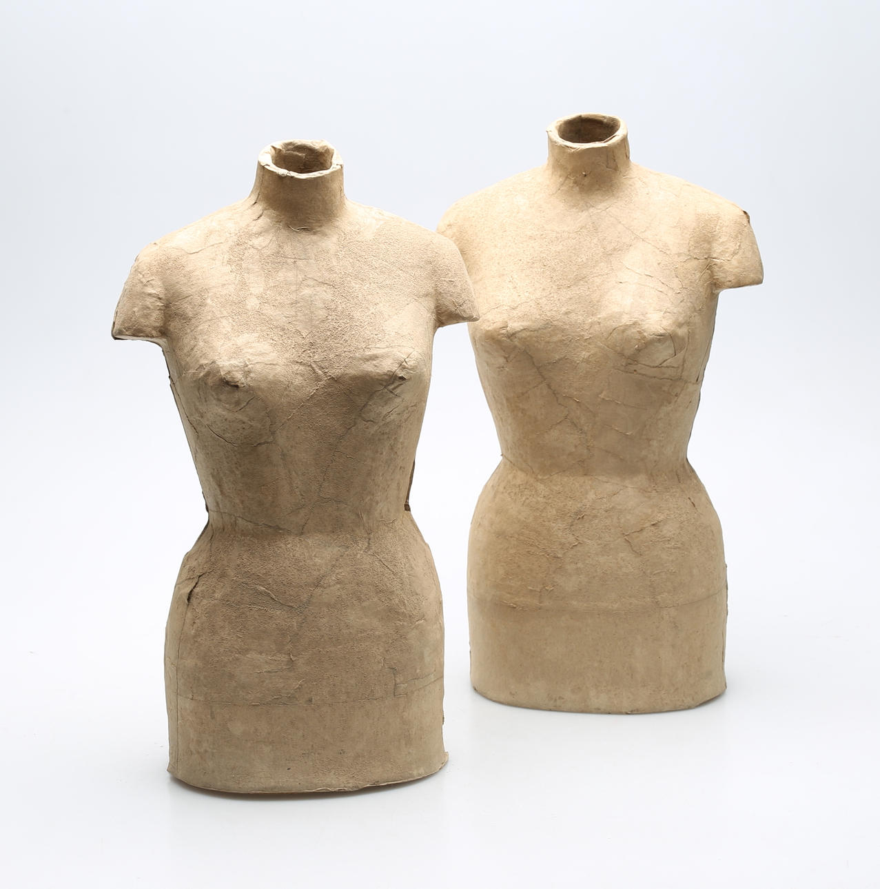 MANNEQUINS, miniature, a pair.