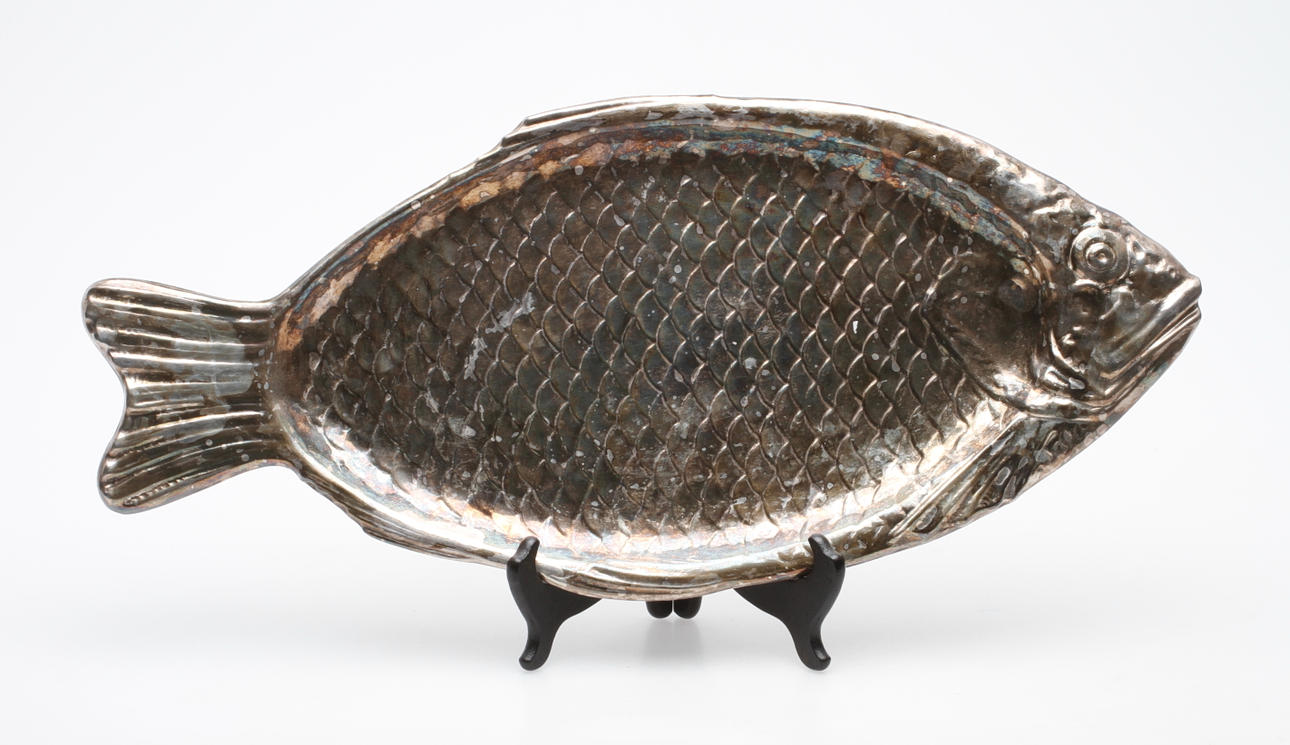 FISKFAT, nysilver, Reed & Barton, 1900-talets första hälft.