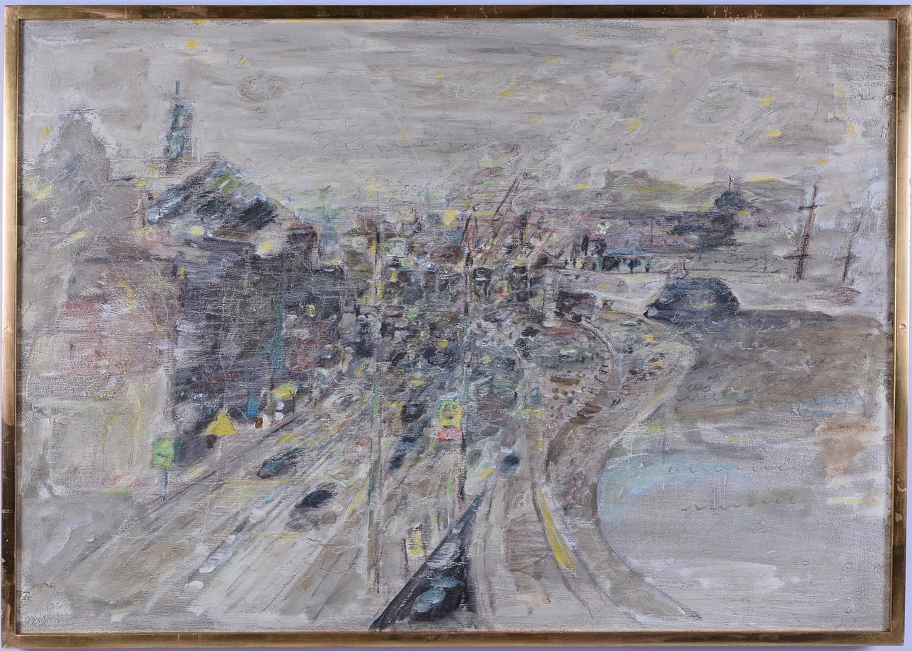 ÅKE WILHELM  ANDERSSON. Oljemålning.