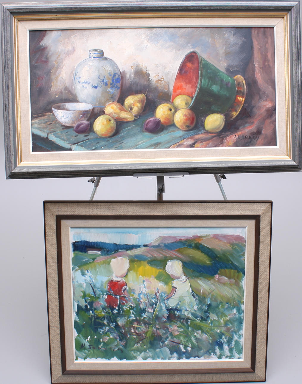 TAVLOR, 2 st, olja duk, Luberty + N.Severin.