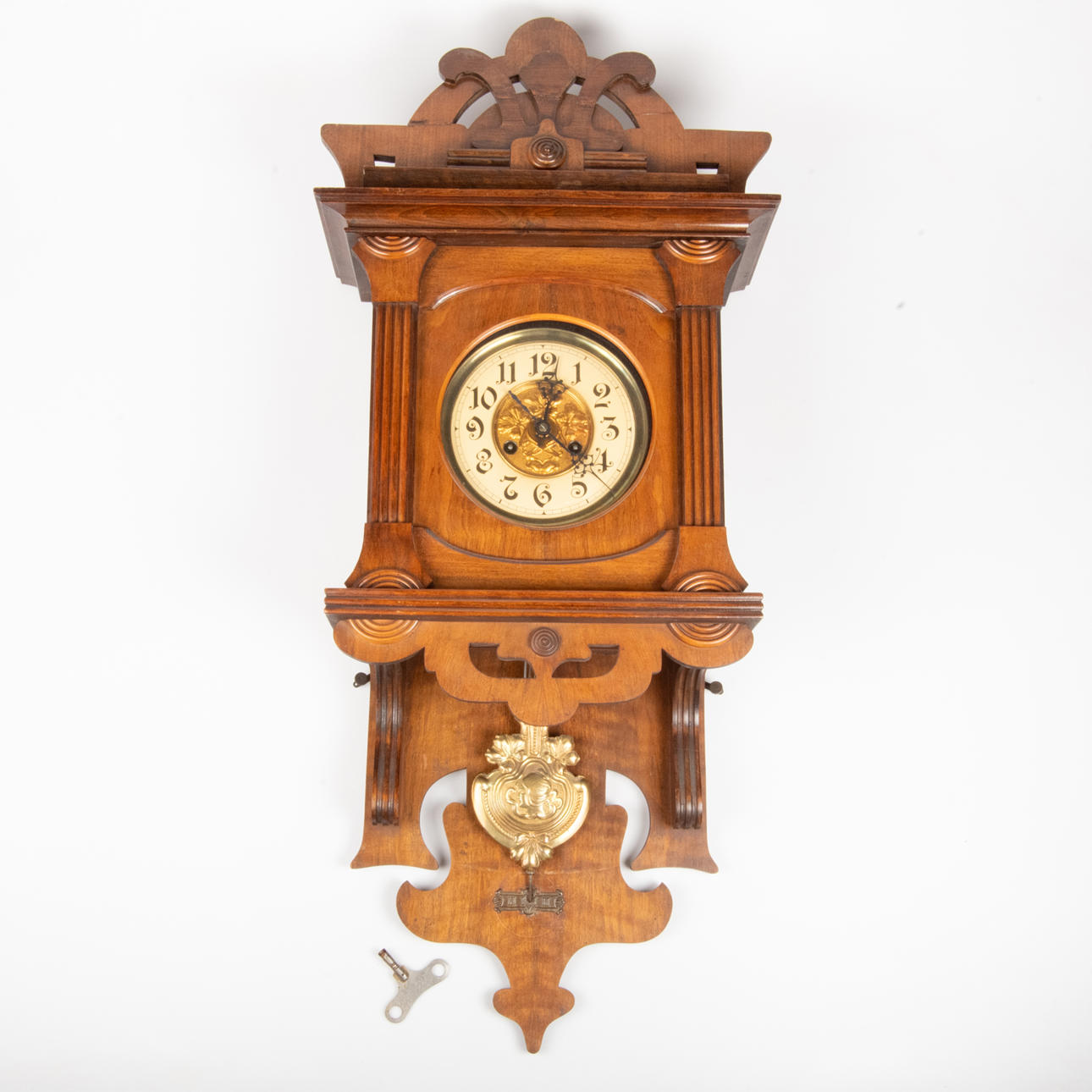 MANOR CLOCK, mahogany, Junghans.