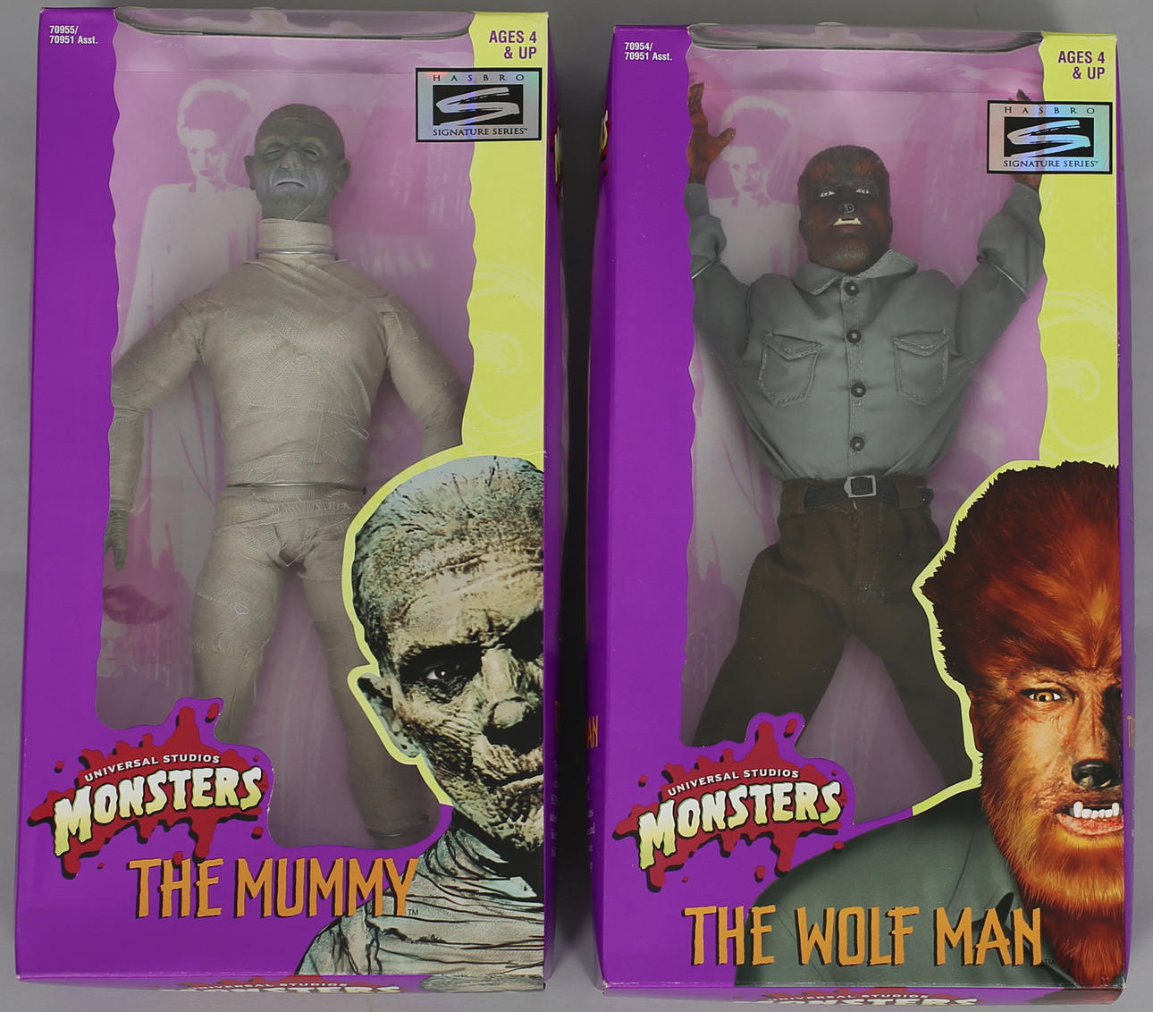 UNIVERSAL STUDIO MONSTERS (2). The man Wolf / The Mummy.