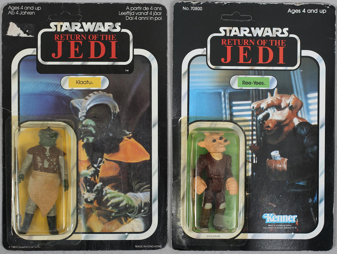 STAR WARS . Return of the Jedi (2), Vintage. Ree-Yees / Klaatu.