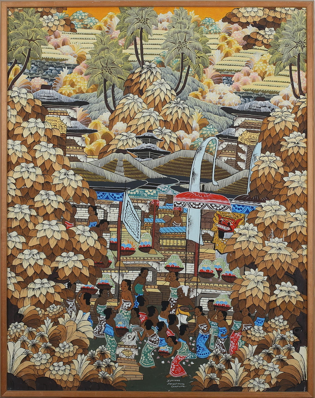 KEMBANG PENESTANAN CAMPUNN. "Den vise". Olja på duk. Signerad Kembang.