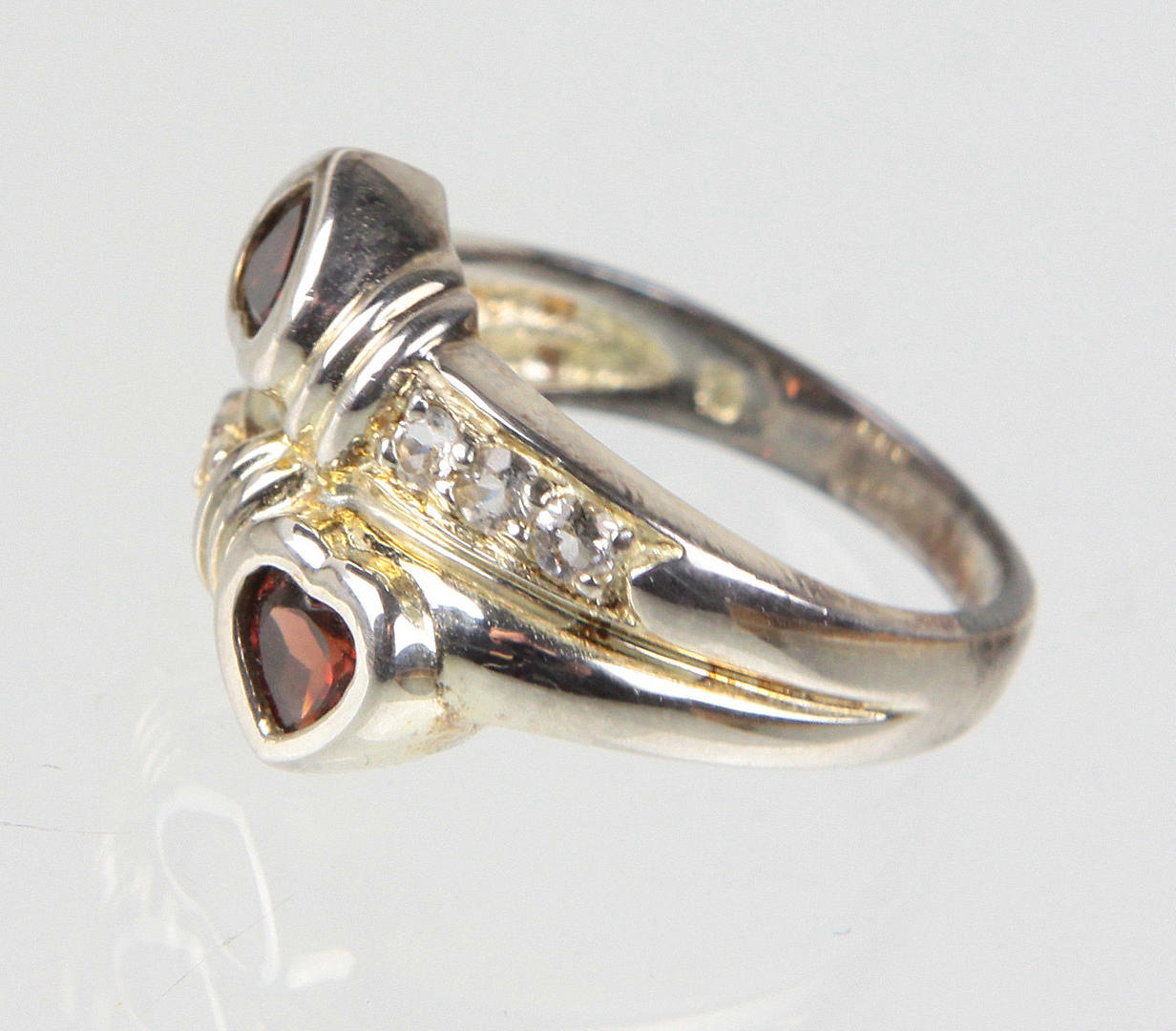 GRANAT RING, SILVER 925.