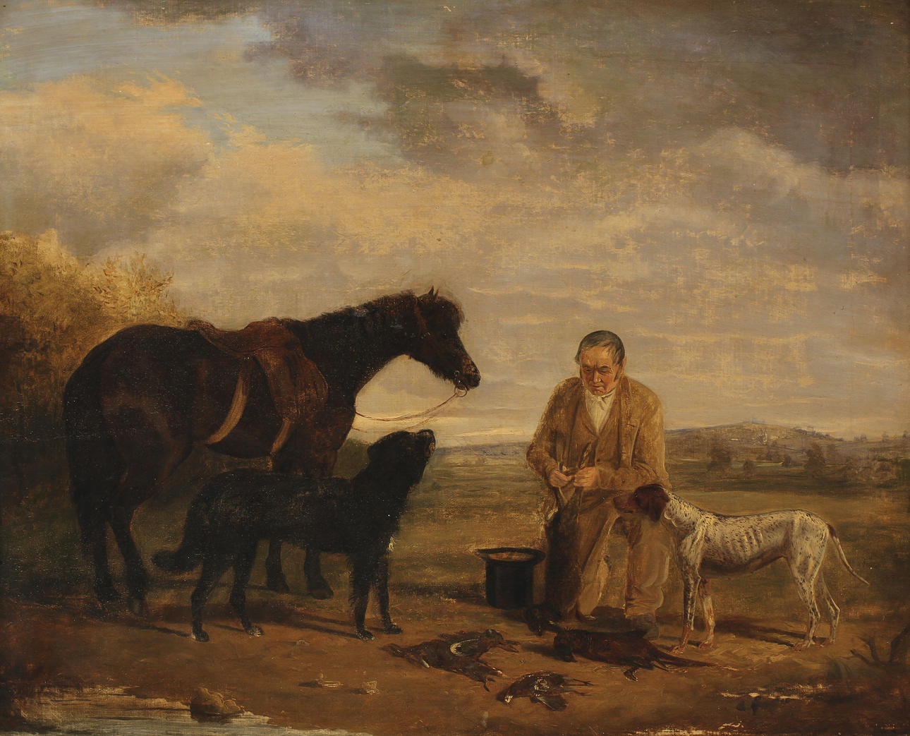 ALFRED W COOPER, tillskriven, olja på duk.