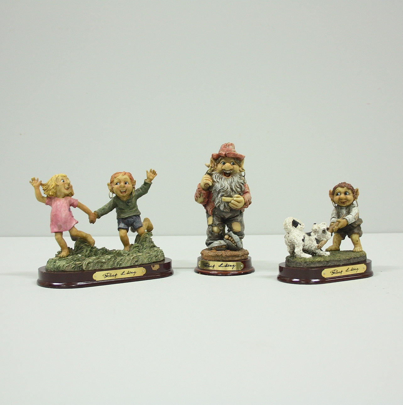 ROLF LIDBERG. Figuren, 3 Stück, Trolle.