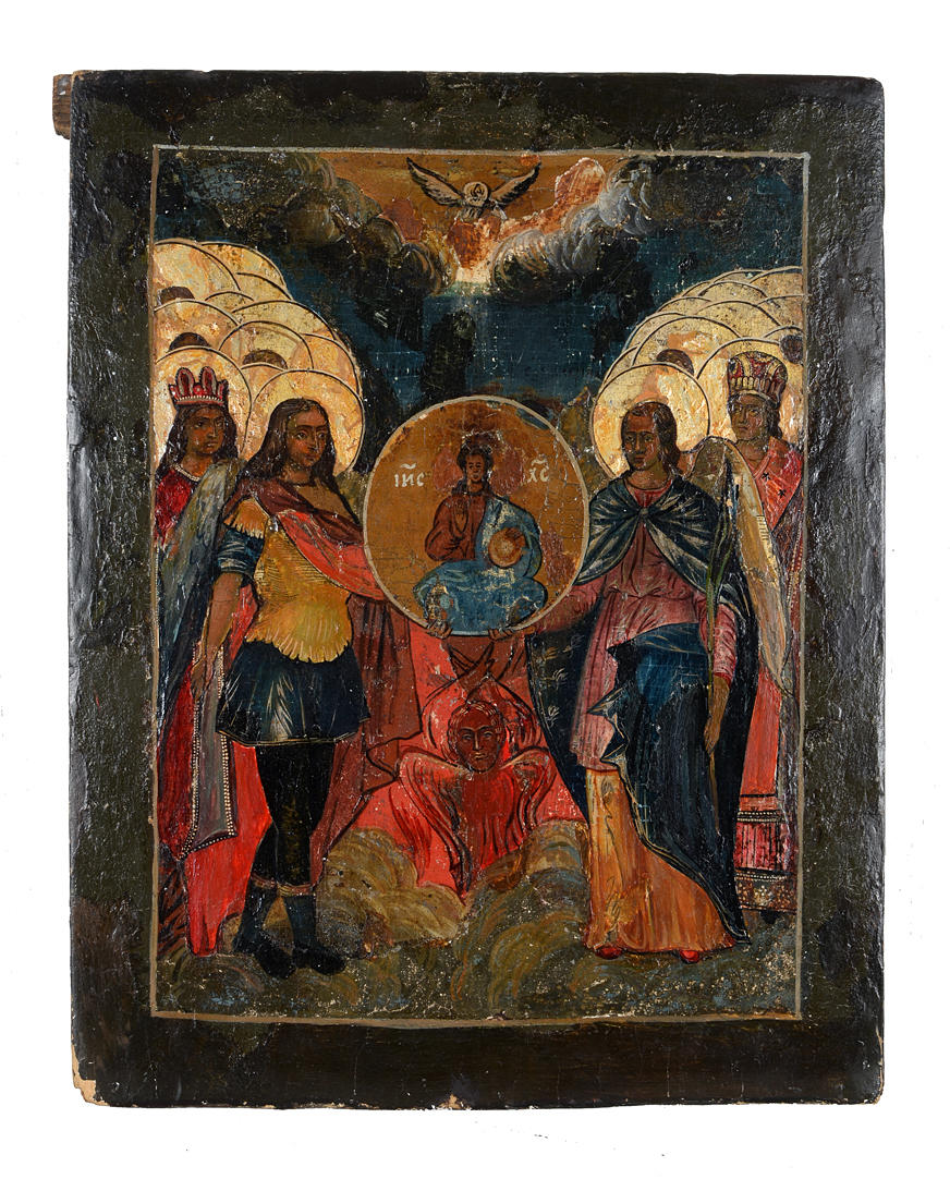 IKON, RUSSISK ORTODOKS, Christ tondo.