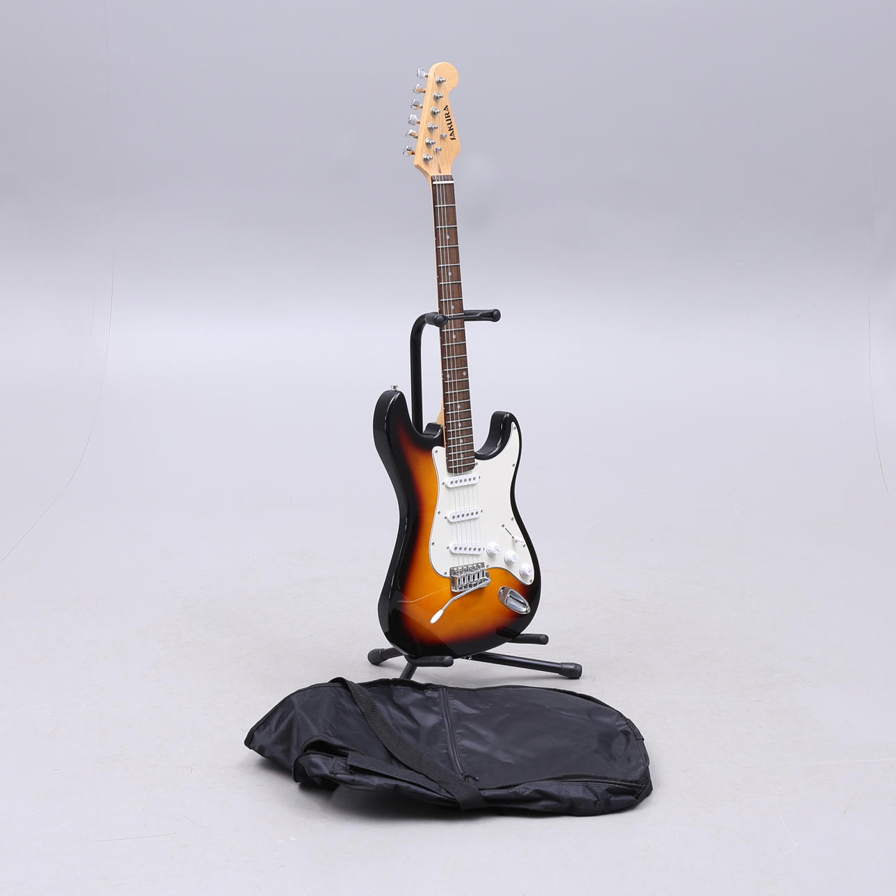 ELECTRIC GUITAR with STAND and CASE, Sakura.